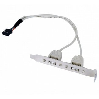S-Impuls Pin-Header-Halterung USB2.0 (m) - 2x USB-A (m) - 0,25 m
