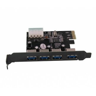 Dolphix USB PCIe Karte - 4x USB-A / USB 3.0