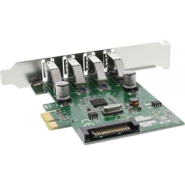 InLine PCIe-Karte - 4x USB 3.0 mit SATA-Stromversorgung