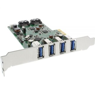 InLine InLine PCIe Karte - 4x USB 3.0 + 2x SATA 600