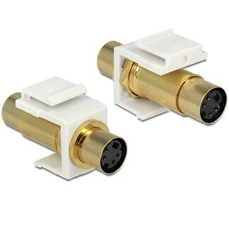 DeLOCK Keystone S-VHS Modul Weiß