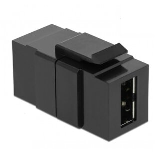 DeLOCK Easy USB-A Keystone Modul | USB 2.0 | Schwarz