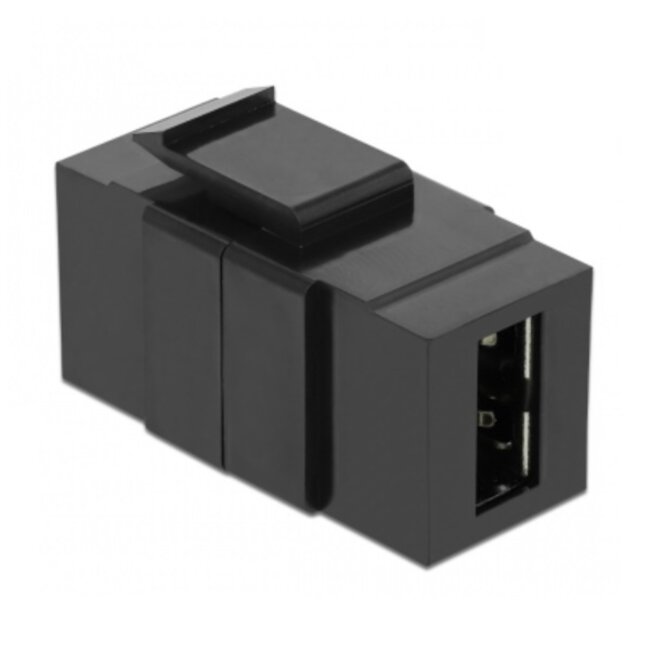 Easy USB-A Keystone Modul | USB 2.0 | Schwarz