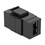 Easy USB-A Keystone Modul | USB 2.0 | Schwarz