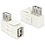 Keystone USB 2.0 Modul - Weiß - Winkelanschluss