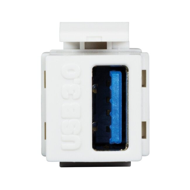 USB-A Keystone Modul | USB 3.0 5 Gbps | Weiß