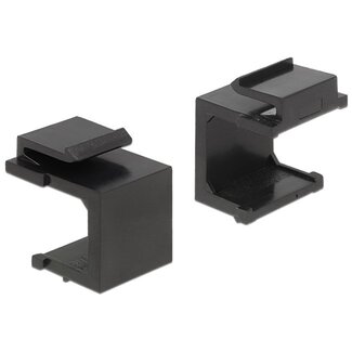 Goobay Keystone Abdeckkappen für ungenutzte Ports | 4 Stück | Schwarz