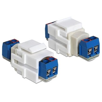 DeLOCK Keystone 2-adriger Anschlussterminal