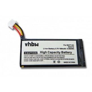 VHBW Akku 3,7V / 180mAh für Sennheiser Headsets - BATT 03