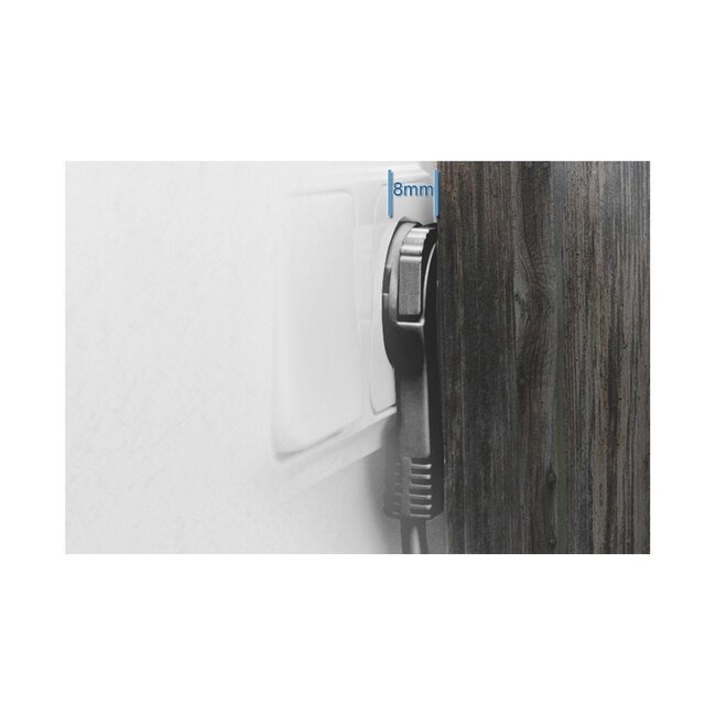 MaxTrack Steckdosenleiste 5-fach mit 2x USB / Schwarz - 5 Meter