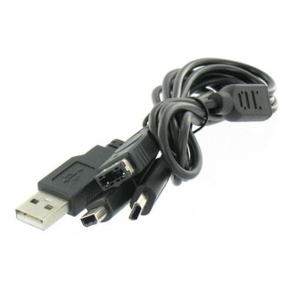 Dolphix USB-Ladekabel 1m für Nintendo New 2DS, New 3DS, 2DS, 3DS, DSi, DS Lite, DS & Game Boy Advance SP
