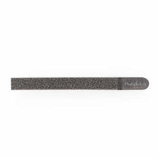 Nedis Nedis Klettkabelbinder 250 x 20 mm Grau (10 Stück)