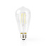 Nedis SmartLife Wi-Fi LED-Filamentlampe E27 ST64 warmweiß klar