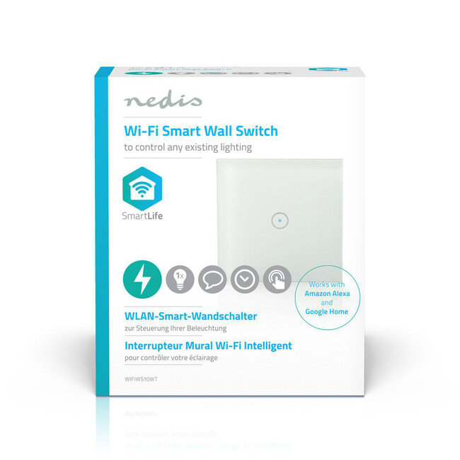 Nedis SmartLife WLAN Lichtschalter - 1 Taste