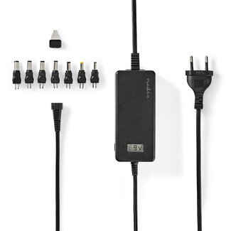 Nedis Universal-Netzadapter 5-24V / 1,5-3A / 36W mit 7 austauschbaren Steckern / Schwarz - 1,8 m