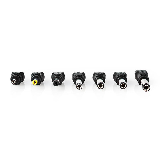 Universal-Netzadapter 5-24V / 1,5-3A / 36W mit 7 austauschbaren Steckern / Schwarz - 1,8 m