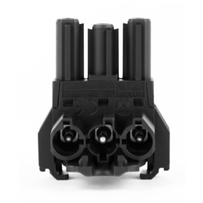 Plenty Installationsstecker Verteiler - Prolink - 1 auf 2 / Schwarz