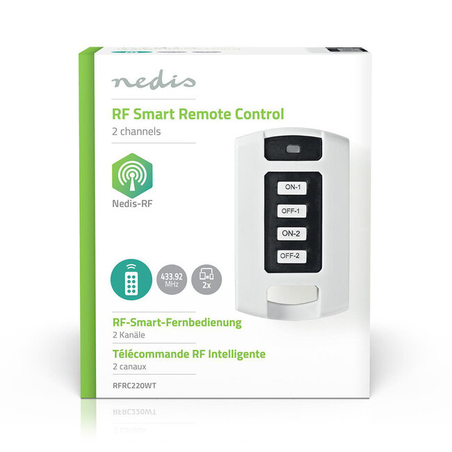 Nedis SmartHome RF Fernbedienung - 2 Kanäle