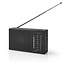 Nedis tragbares AM/FM-Radio 1,5W Schwarz