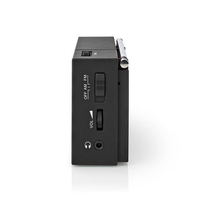 Nedis tragbares AM/FM-Radio 1,5W Schwarz
