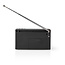 Nedis tragbares AM/FM-Radio 1,5W Schwarz