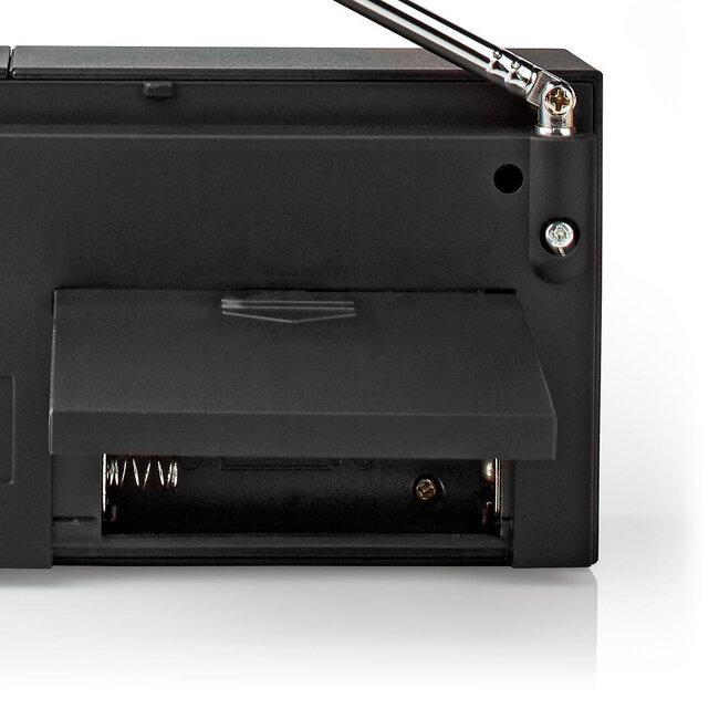 Nedis tragbares AM/FM-Radio 1,5W Schwarz