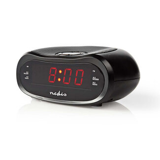 Nedis Nedis Digitaler Wecker mit AM/FM-Radio, Schwarz