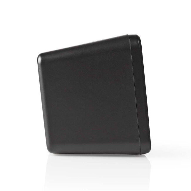 Nedis Digitaler Radiowecker mit AM/FM und AUX-Eingang, Schwarz