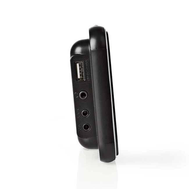 Nedis Digitaler Radiowecker mit AM/FM, AUX-Eingang und USB-Ladegerät / Schwarz