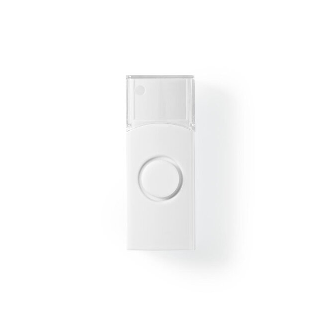 Nedis kabellose Türklingel mit einstellbarer Lautstärke – Licht & Ton – Netzbetrieb / Weiß