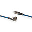Nedis Gaming USB-C 180° Winkelkabel - USB 2.0 - 20V/3A - Blau - 1 Meter