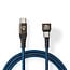 Nedis Gaming USB-C 180° Winkelkabel - USB 2.0 - 20V/3A - Blau - 2m