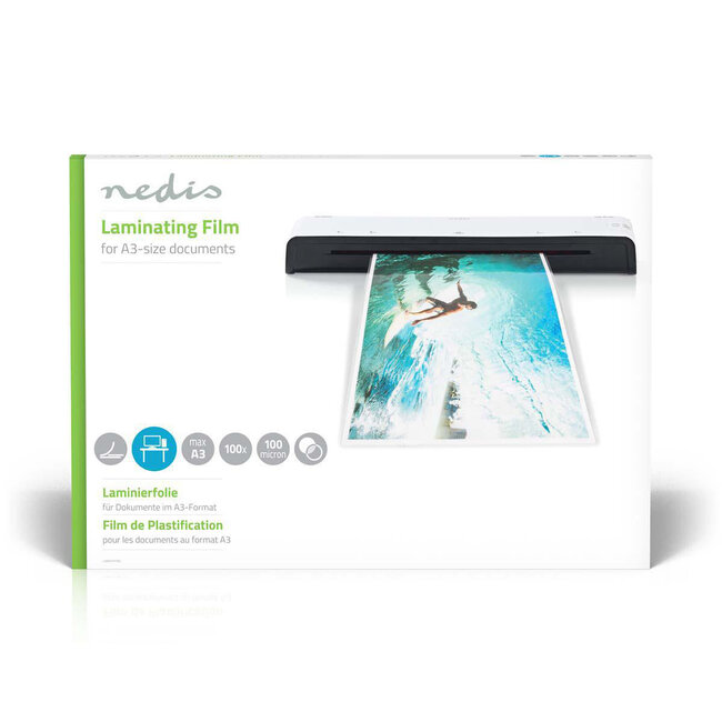 Nedis Laminierfolie A3 - 100 µm - 100 Stück