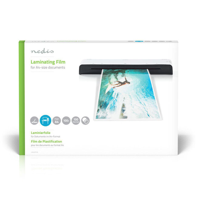 Nedis Laminierfolie A4 - 100 µm - 100 Stück
