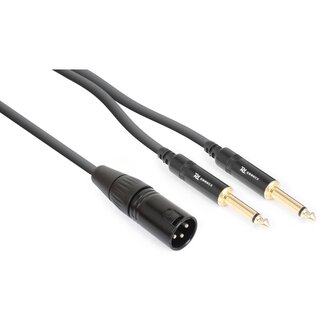PD Connex PD Connex Audiokabel 1x XLR (m) - 2x 6,35mm Klinke (m), 3 Meter