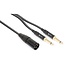 PD Connex Audiokabel 1x XLR (m) - 2x 6,35mm Klinke (m), 3 Meter