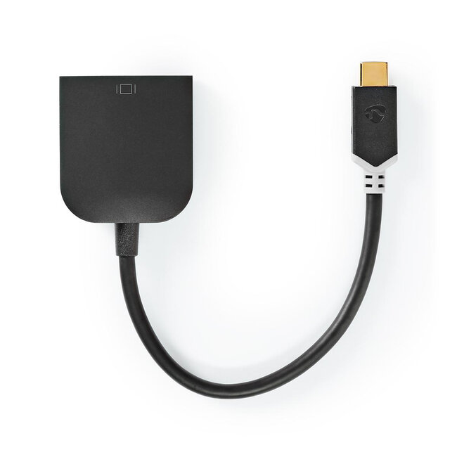 Nedis USB-C zu VGA Adapter mit DP Alt Mode (1920 x 1200) / Schwarz - 0,15 m