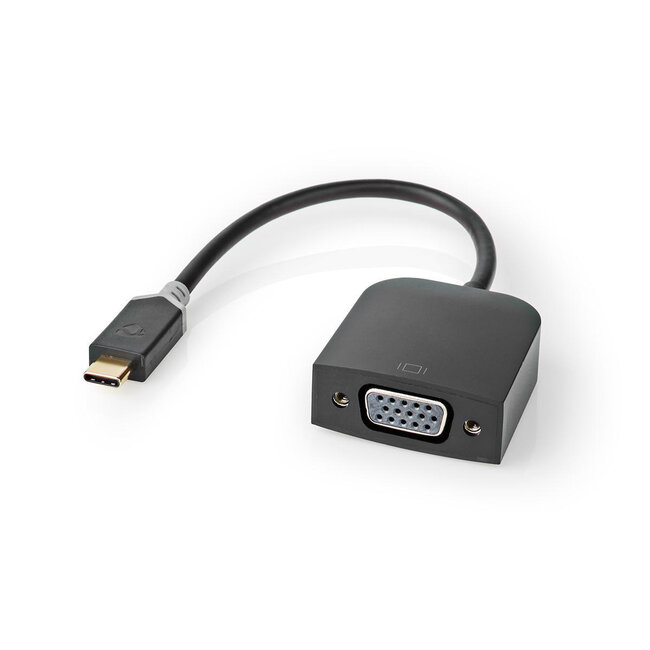 Nedis USB-C zu VGA Adapter mit DP Alt Mode (1920 x 1200) / Schwarz - 0,15 m