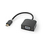 Nedis USB-C zu VGA Adapter mit DP Alt Mode (1920 x 1200) / Schwarz - 0,15 m