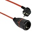 CEE 7/7 - CEE 7/3 Verlängerungskabel mit verriegelbarem Stecker - 3x1,5mm² - Orange - 10 Meter