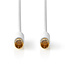 Nedis F-Quick Koaxialkabel 5m Weiß, Gerade Stecker