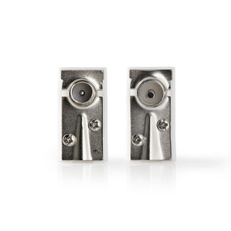 Nedis Nedis Koax IEC Schraubverbinder Set - Kunststoff / Winkelform