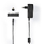 Universal Netzadapter 3-12V 1,5A 18W mit 8 austauschbaren Steckern Schwarz 1,1m