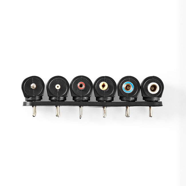 Universal Netzadapter 6-16V / 3,5-5A / 60W mit 8 austauschbaren Steckern / Schwarz - 1,1 m