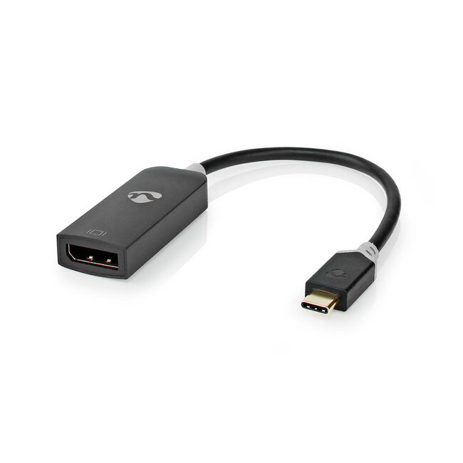 Nedis USB-C zu DisplayPort Adapter mit DP Alt Mode (8K 30 Hz) / Schwarz - 0,15 m