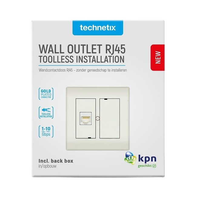 Technetix RJ45 Wanddose CL50 SHOP / KPN Geeignet
