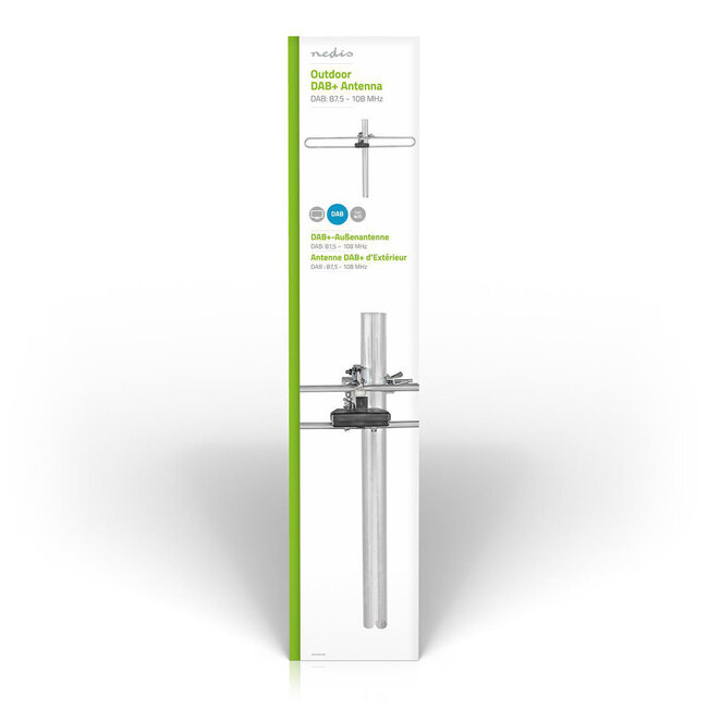 Nedis DAB+ Außenantenne - 4 dB / Grau