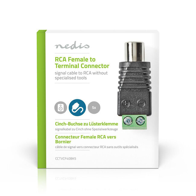 Nedis Tulp (w) Klemmenblock - 5 Stück