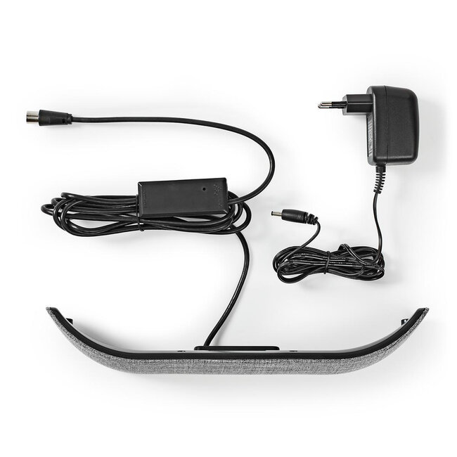 Nedis Premium UHF DVB-T/T2 Innenantenne aktiv 28 dB LTE700 Filter Grau 2,1 m