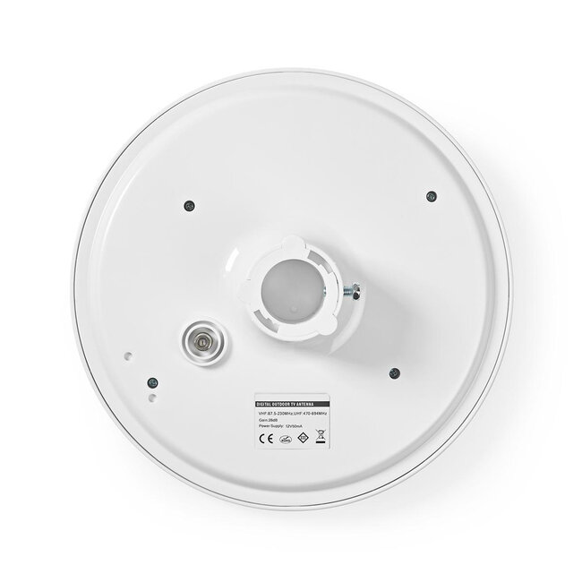 Nedis Aktive Außenantenne FM/UHF/VHF DVB-T/T2 DAB+ HDTV 28 dB LTE700 Filter Weiß